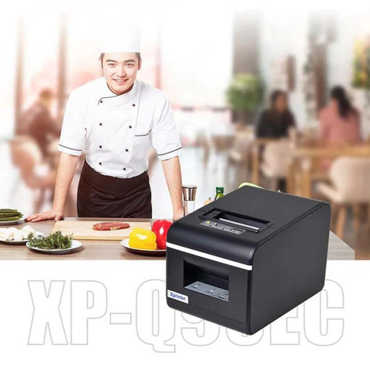 Xprinter XP-Q90EC 58mm Portable Express List Receipt Thermal Printer, Style:LAN Port(UK Plug) by Xprinter