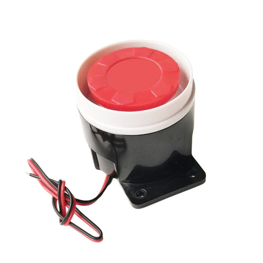 BJ-1K High-Decibel Active Buzzer Dual Audio Electronic Siren Alarm Wall-Mounted Anti-Theft Buzzer, Voltage: 12V(Red White Black) by buy2fix