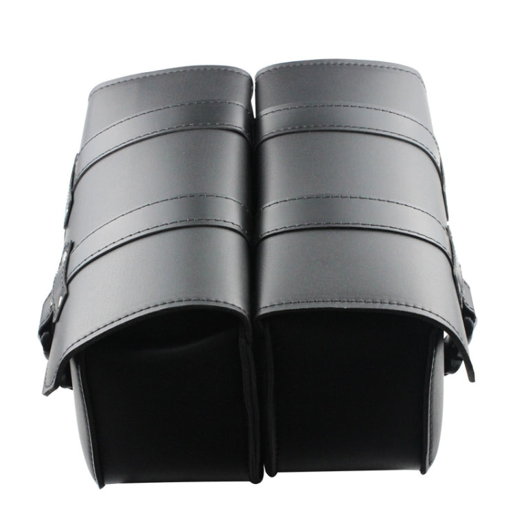 Motorcycle Side Box Package Fast Demolition Triangle Side Bag Leather Cycling Bag(Black) by buy2fix