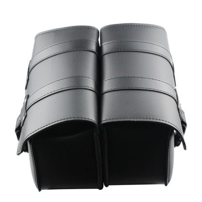 Motorcycle Side Box Package Fast Demolition Triangle Side Bag Leather Cycling Bag(Black) by buy2fix