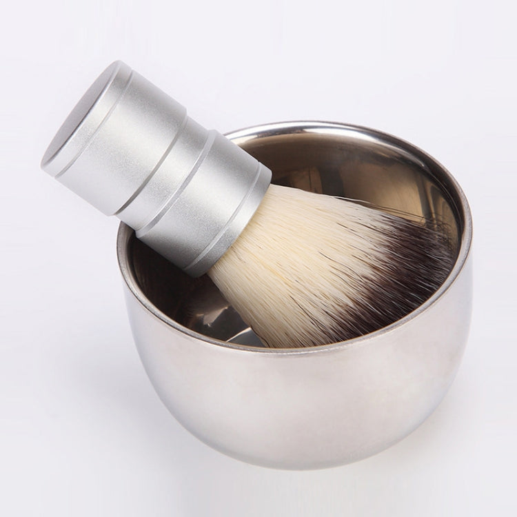 Stainless Steel Animal Hair Beard Brush Manual Stirring And Foaming Shaving Tool, Specification: Bowl + Brush - Hair Trimmer by buy2fix | Online Shopping UK | buy2fix