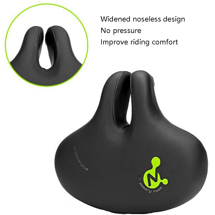 Bike No Nasal Seat Mountain Bike Saddle Comfortable Shock Absorption Bicycle Outdoor Cycling Accessories Saddle(Fluorescent Green) - Outdoor & Sports by buy2fix | Online Shopping UK | buy2fix