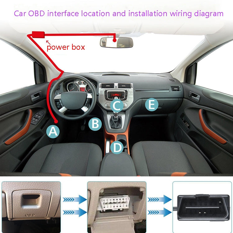 H508 OBD Car Charger Driving Recorder Power Cord 12/24V To 5V With Switch Low Pressure Protection Line, Specification: Mini Right Elbow - In Car by buy2fix | Online Shopping UK | buy2fix