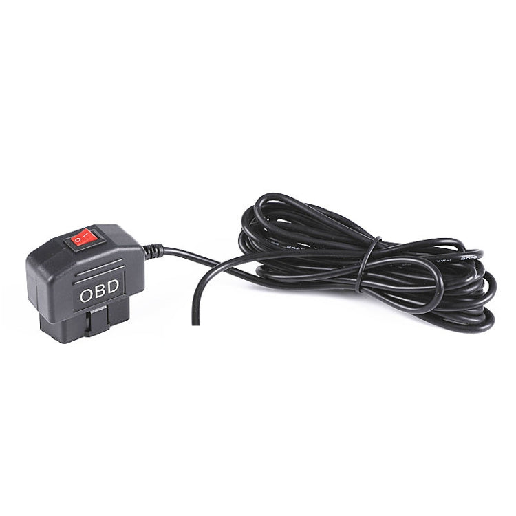 H508 OBD Car Charger Driving Recorder Power Cord 12/24V To 5V With Switch Low Pressure Protection Line, Specification: Micro Right Elbow - In Car by buy2fix | Online Shopping UK | buy2fix