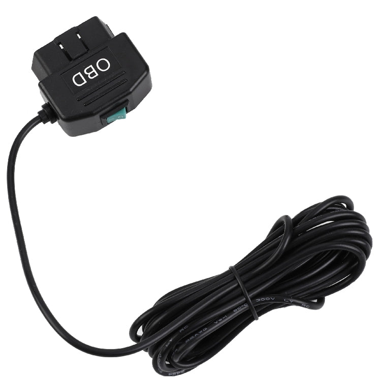 H507 Driving Recorder OBD Step-down Line Car ACC Three-Core Power Cord 12/24V To 5V 3A Low Pressure Protection Line, Specification: Mini Left Elbow - In Car by buy2fix | Online Shopping UK | buy2fix