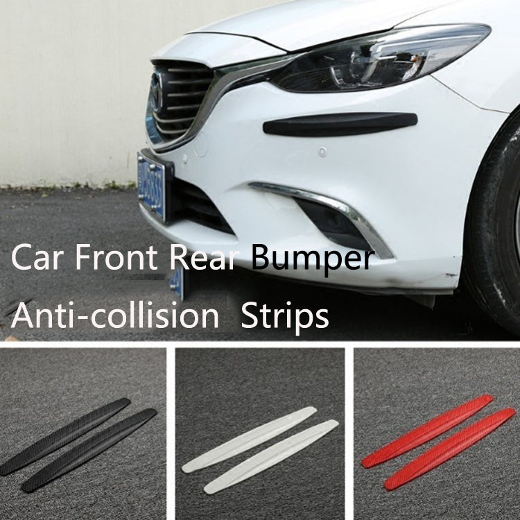 4 Pairs Car Front Rear Bumper Anti-Collision And Anti-Scratch Strips Body Scratch Decoration Stickers, Color: Black - In Car by buy2fix | Online Shopping UK | buy2fix