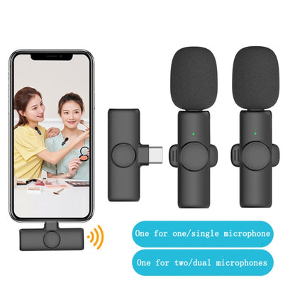 Type-C 1 To 1 Lavalier Wireless Microphone Mobile Phone Live Video Shooting Small Microphone - Consumer Electronics by buy2fix | Online Shopping UK | buy2fix