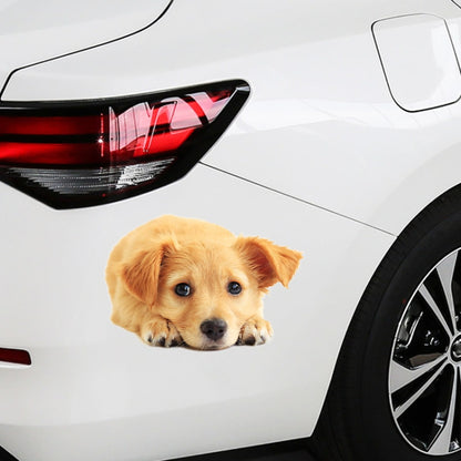 4 PCS Style 4 Small 3D Simulation Dog Car Stickers Rain-Proof Sunscreen Car Sticker Scratch Shaving Decoration Stickers - In Car by buy2fix | Online Shopping UK | buy2fix