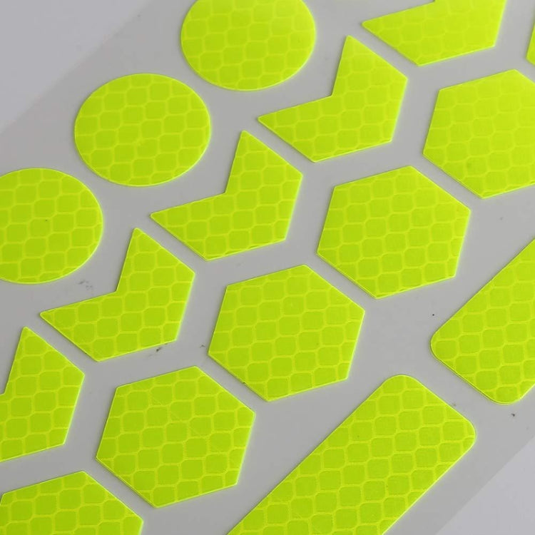 2 Sets Motorcycle Bicycle Lahua Reflective Sticker Children Balance Scooter Luminous Reflective Decorative Sticker(Triangular Fluorescent Yellow) - Decorative Accessories by buy2fix | Online Shopping UK | buy2fix