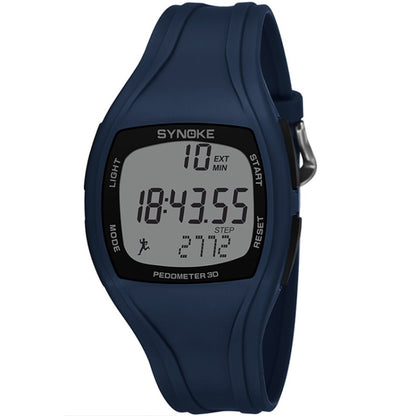 SYNOKE 9105 Multifunctional Sports Time Record Waterproof Pedometer Electronic Watch(Navy Blue) - LED Digital Watches by SYNOKE | Online Shopping UK | buy2fix