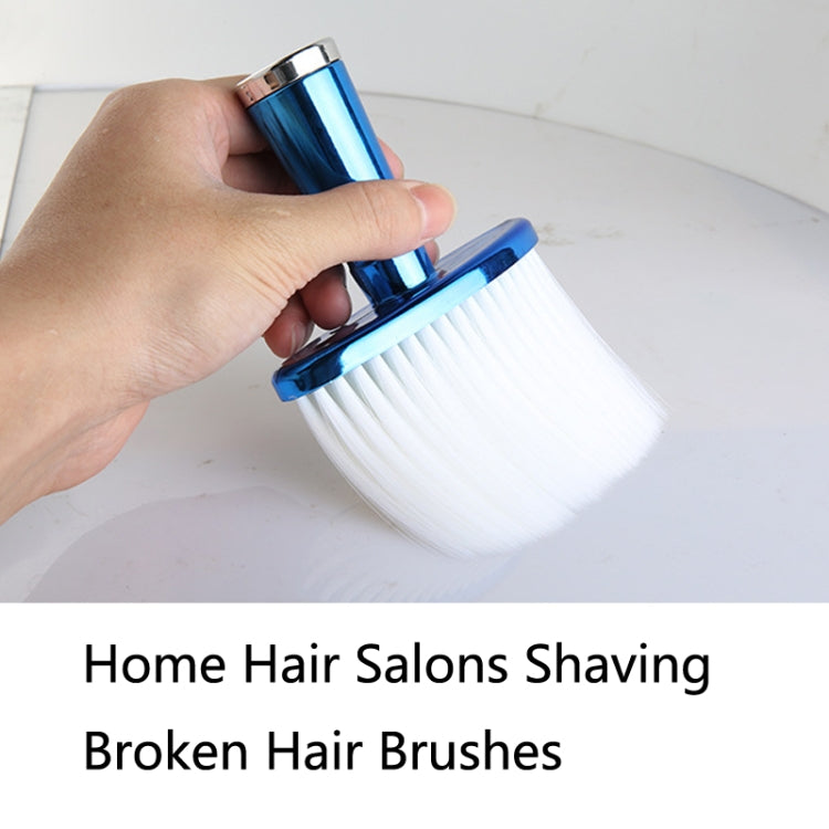 P6424 Hairdresser Sweeping Hair Brushes Hairdressing Nylon Soft Cleaning Brushes Home Hair Salons Shaving Broken Hair Brushes(Blue) - Hair Trimmer by buy2fix | Online Shopping UK | buy2fix