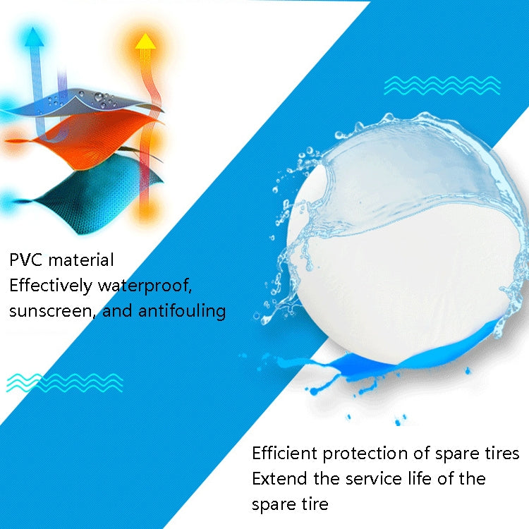 PVC Tire Cover Waterproof And Dust-Proof Car Spare Tire Cover, Size: 13 inch by buy2fix