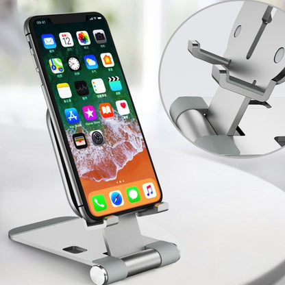 Magsafe Wireless Charging Stand Aluminum Alloy Folding Desktop Live Bracket(Dark Gray) - Desktop Holder by buy2fix | Online Shopping UK | buy2fix