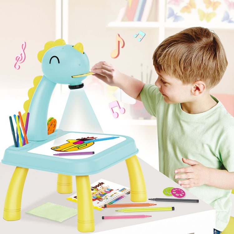 Children Multifunctional Projection Painting Toy Writing Board, wthout Watercolor Pen, Style: Dinosaur Pink - Drawing Toys by buy2fix | Online Shopping UK | buy2fix