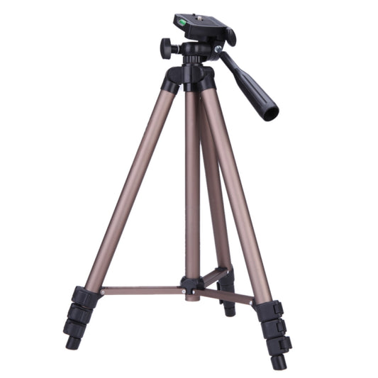 WT3130 Portable Camera Tripod Stand with Rocker Arm for DSLR Camera Camcorder(Brown) - Camera Accessories by buy2fix | Online Shopping UK | buy2fix