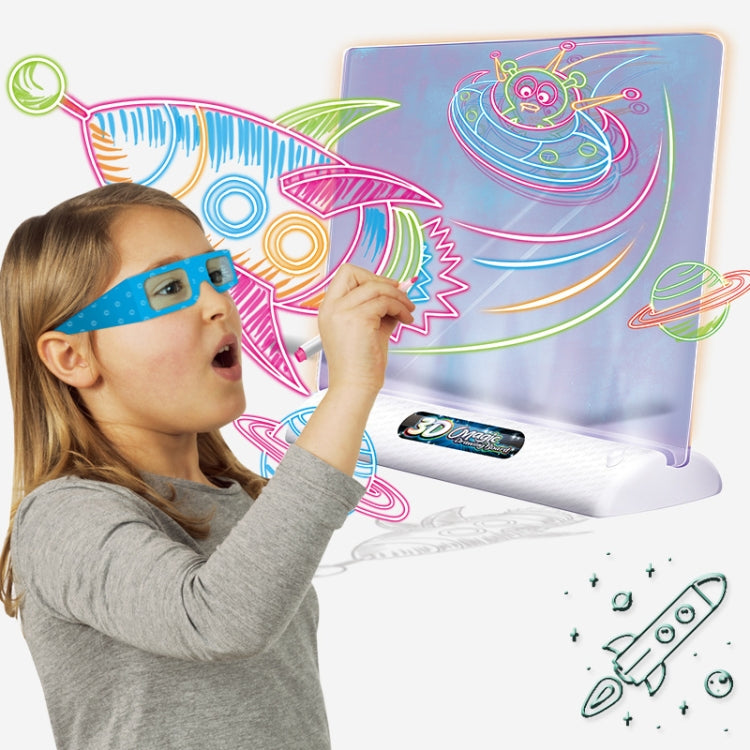 Multifunctional Luminous 3D Children Drawing Board, Without Watercolor Pen, Style: Luminous Space - Drawing Toys by buy2fix | Online Shopping UK | buy2fix