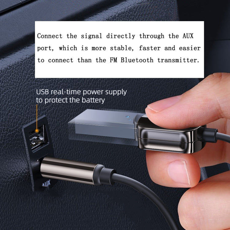 Car Bluetooth Receiver Bluetooth Audio Receiver HD Call AUX Adapter - In Car by buy2fix | Online Shopping UK | buy2fix