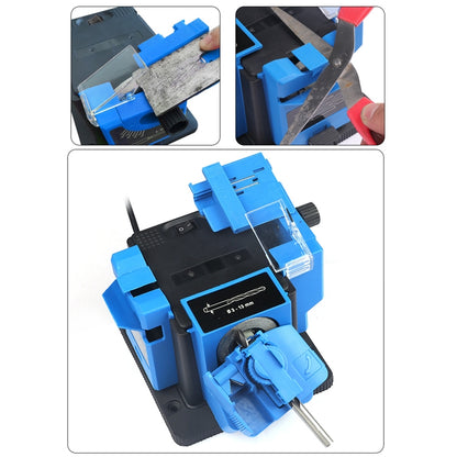 Electric Household Knife Sharpener Scissors Fruit Knife Drill Bit Sharpener(Blue EU Plug) - Abrasive Tools & Accessories by buy2fix | Online Shopping UK | buy2fix