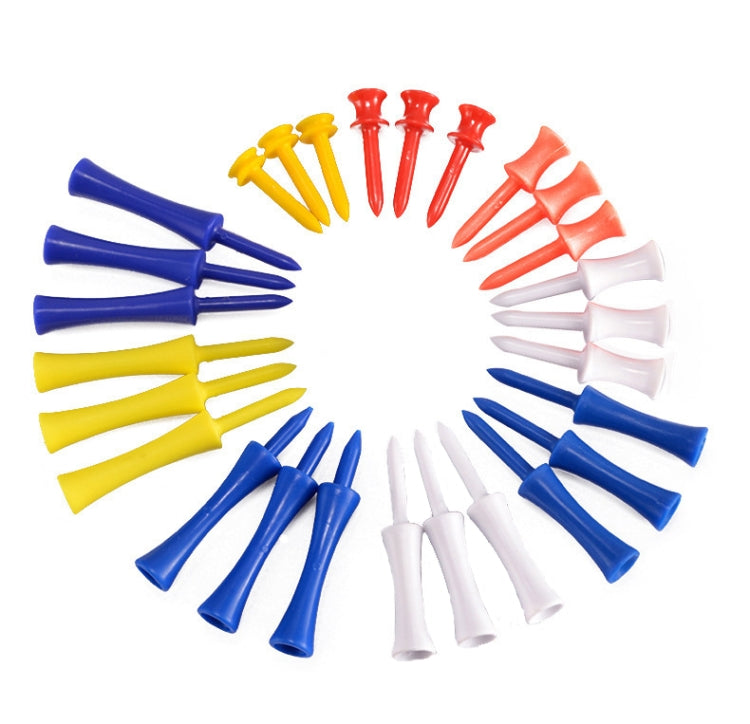 60 PCS PGM QT012 Golf Ribbon Needle Golf Plastic Ball TEE, Random Color Delivery, Specification: 57mm - Golf Accessories by PGM | Online Shopping UK | buy2fix