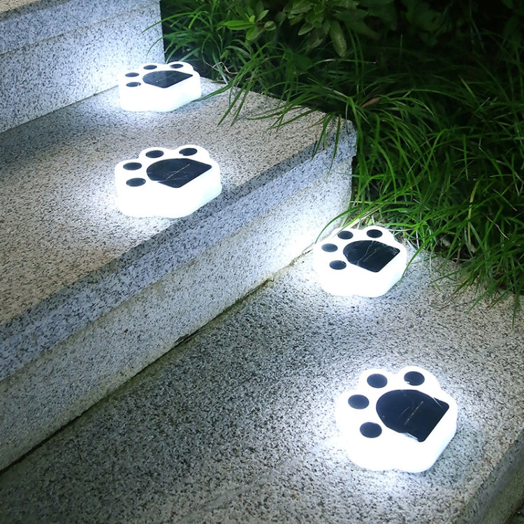 Bear Paw Outdoor Solar LED Courtyard Buried Light(White Light) - Buried Lights by buy2fix | Online Shopping UK | buy2fix