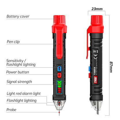 TASI Digital Display Tester Non-Contact Induction Tester(TA881A) - Current & Voltage Tester by TASI | Online Shopping UK | buy2fix