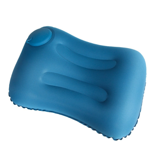 Travel Inflatable Press U-Shaped Neck Guard Pillow, Colour: Milk Silk U018-04（Blue） - Home & Garden by buy2fix | Online Shopping UK | buy2fix