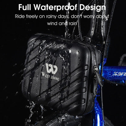 WEST BIKING 2L Folding Bike Hard Shell Storage Bag(Black) - Bicycle Bags by WEST BIKING | Online Shopping UK | buy2fix