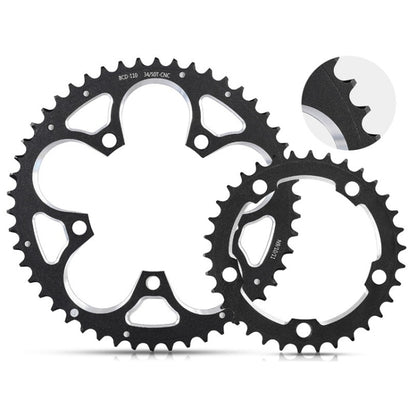 WEST BIKING 34T-50T Road Bike Racing Folding Chainwheel(Black) - Outdoor & Sports by WEST BIKING | Online Shopping UK | buy2fix