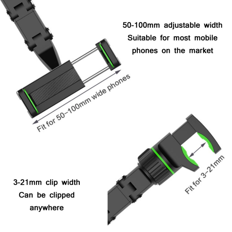 Multifunctional Vehicle-mounted Video Shooting Rearview Mirror Bracket(Grey) - In Car by buy2fix | Online Shopping UK | buy2fix