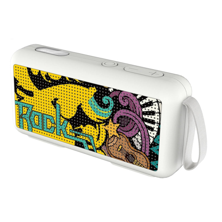 DoRealMe F0 TWS Mini Graffiti Bluetooth Speaker Support FM / TF Card(White Graffiti) - Mini Speaker by buy2fix | Online Shopping UK | buy2fix