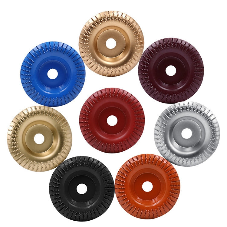 Woodworking Sanding Plastic Stab Discs Hard Round Grinding Wheels For Angle Grinders, Specification: 100mm Golden Curved - Abrasive Tools & Accessories by buy2fix | Online Shopping UK | buy2fix