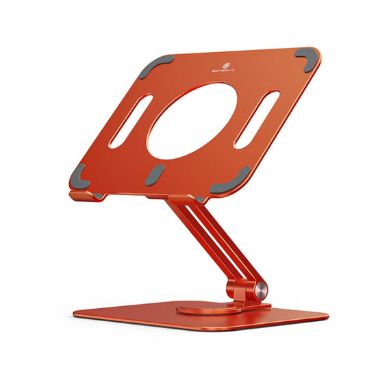 Boneruy L04mini 360 Degree Rotating Aluminum Alloy Tablet Laptop Holder(Orange) - Desktop Holder by BONERUY | Online Shopping UK | buy2fix