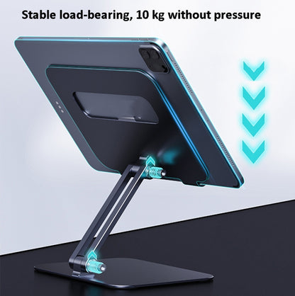 Boneruy P61 Aluminum Alloy Tablet Desktop Phone Holder(Grey) - Desktop Holder by BONERUY | Online Shopping UK | buy2fix