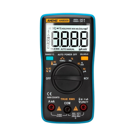 ANENG AN8009 NVC Digital Display Multimeter, Specification: Standard(Blue) by ANENG