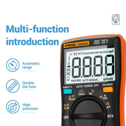 ANENG AN8009 NVC Digital Display Multimeter, Specification: Standard(Red) - Current & Voltage Tester by ANENG | Online Shopping UK | buy2fix