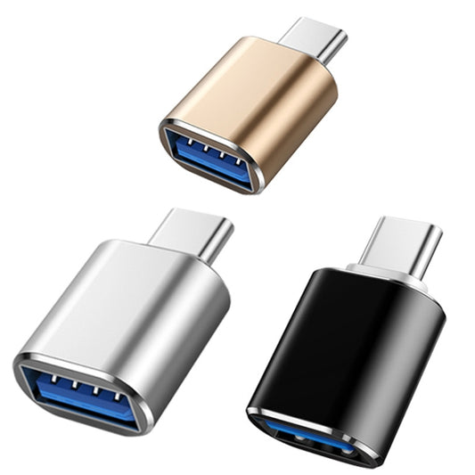 10 PCS USB 3.0 Female to USB-C / Type-C Male OTG Adapter(Gold) by buy2fix