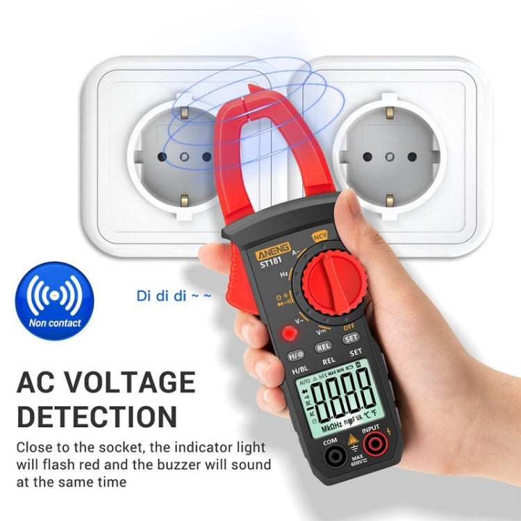 ANENG Intelligent Digital Backlit Clamp-On High-Precision Multimeter, Specification: ST181 - Consumer Electronics by ANENG | Online Shopping UK | buy2fix