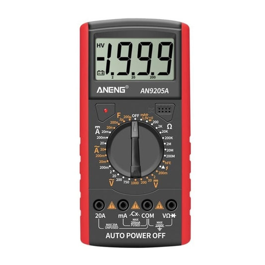 ANENG Automatic High-Precision Intelligent Digital Multimeter, Specification: AN9205A(Red) by ANENG