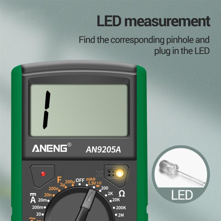 ANENG Automatic High-Precision Intelligent Digital Multimeter, Specification: AN9205A(Blue) - Consumer Electronics by ANENG | Online Shopping UK | buy2fix