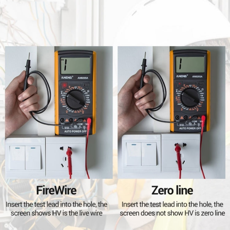 ANENG Automatic High-Precision Intelligent Digital Multimeter, Specification: AN9205A(Green) - Consumer Electronics by ANENG | Online Shopping UK | buy2fix