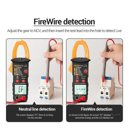 ANENG ST184 Automatically Identify Clamp-On Smart Digital Multimeter(Red) - Consumer Electronics by ANENG | Online Shopping UK | buy2fix