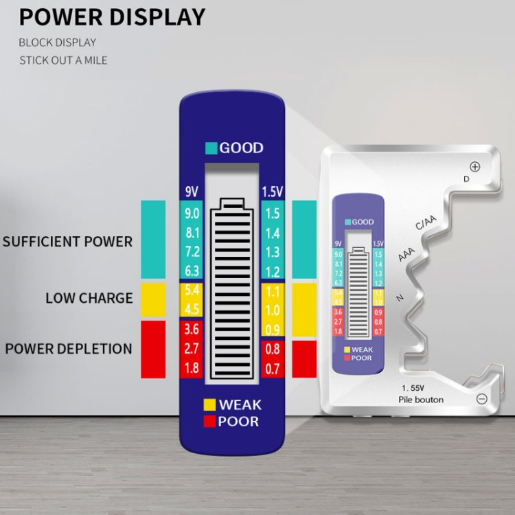 ANENG 1.5V/9V Battery Power Voltage Detector(Silver) - Consumer Electronics by ANENG | Online Shopping UK | buy2fix