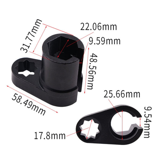 22mm Car Oxygen Sensor Sleeve Disassembly Wrench Tool(1/2 inch Plum Angle) by buy2fix