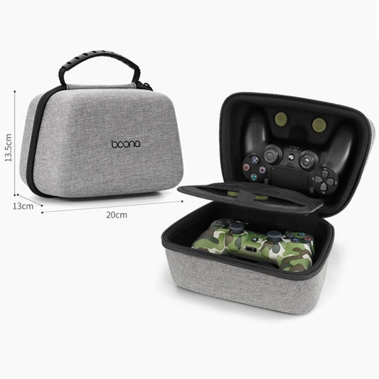 Baona EVA Hard Shell Gamepad Storage Bag For PS5 / PS4 / Xbox / Switch Pro, Style: Double-layer Gray by Baona
