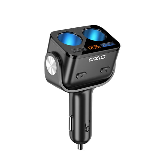 Ozio Car Charger Cigarette Lighter With USB Plug Car Charger, Model: Y34Q 5.3A Black - In Car by buy2fix | Online Shopping UK | buy2fix