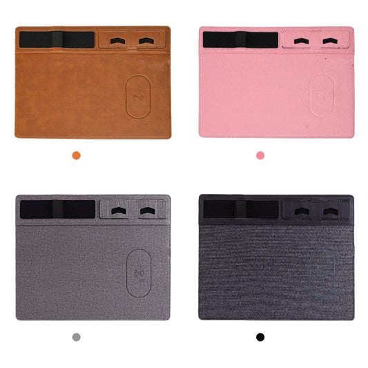 JJ-82401 Mouse Pad with Phone Charging and Phone Holder(Grey) by buy2fix