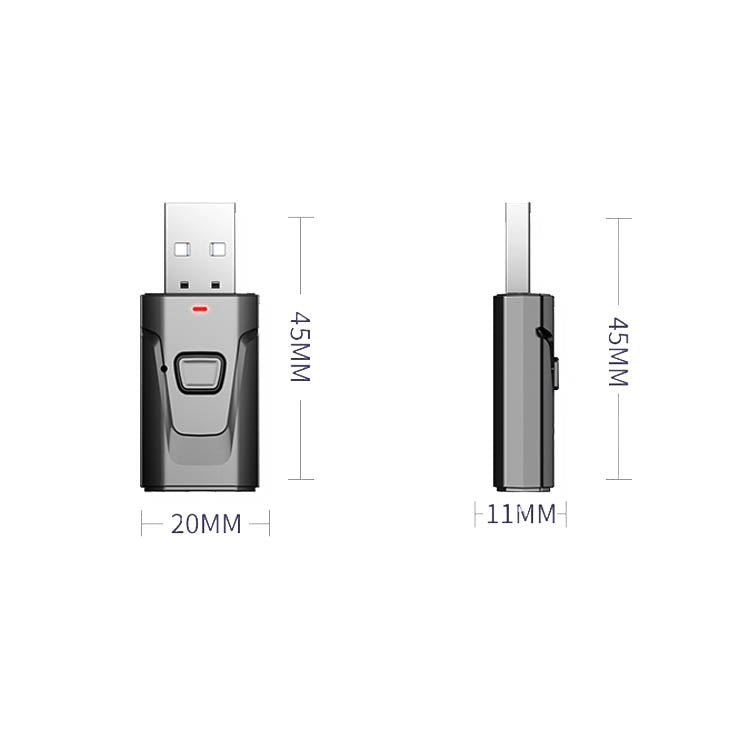 T7 4 In 1 Bluetooth 5.0 USB Transmit Receiving Audio Adapter - In Car by buy2fix | Online Shopping UK | buy2fix