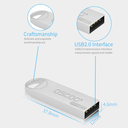 OSCOO 002U-2 USB 2.0 Metal Mini U Disk, Capacity: 64GB - USB Flash Drives by OSCOO | Online Shopping UK | buy2fix