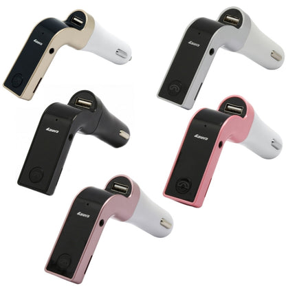 G7 Car Hands-Free Bluetooth FM Player MP3(Rose Gold) by buy2fix