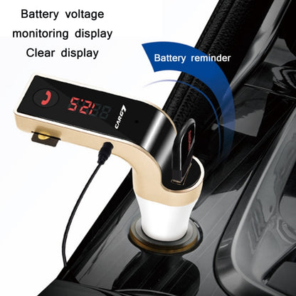 G7 Car Hands-Free Bluetooth FM Player MP3(Rose Gold) by buy2fix